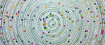 Work No. 252, Paper assemblage on board 20" x 32" (approx. 9400 individual pieces), 2012