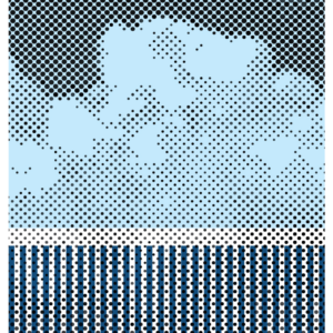 Optimism screen print by Graeme Luey